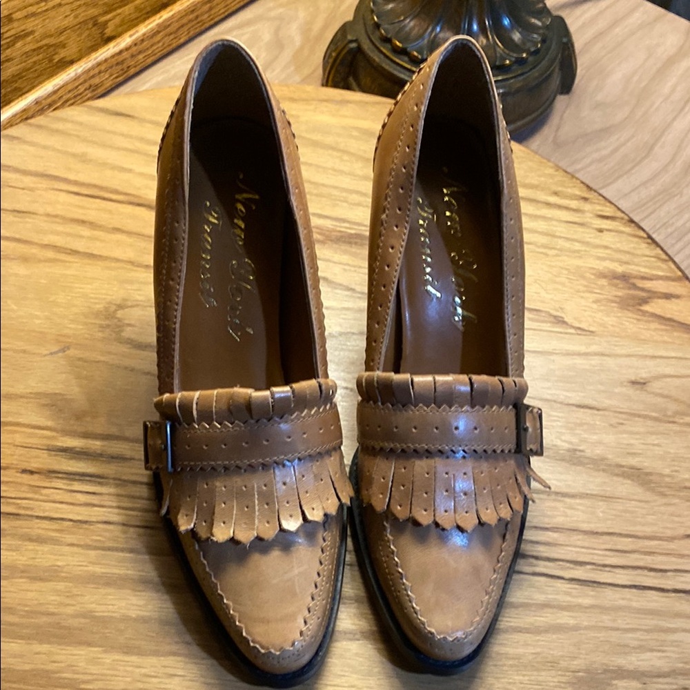New York Transit Brown Leather Women's Loafers